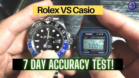 rolex vs casio accuracy.